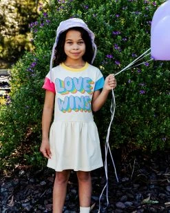 Coupon 🥰 Rock Your Kid Love Wins Drop Waist 👗 Dress - Kids-Teens Multi ✔️