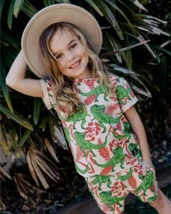 Outlet 🤩 Rock Your Kid Aloha Dino Shorts - Kids-Teen Multi 🎉