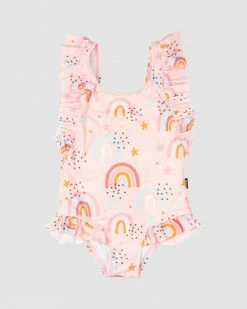 Deals ❤️ Rock Your Kid Sunshine And Rainbows One-Piece - Kids Multi 🌟