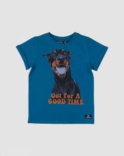 Best deal 😉 Rock Your Kid Out For A Good Time T-Shirt - Kids-Teens Blue ⭐