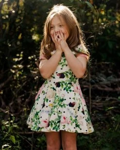 Coupon 🧨 Rock Your Kid Augusta Waisted 👗 Dress - Kids Floral 😀