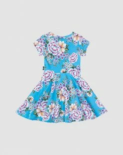 New ⌛ Rock Your Kid Blue Floral Waisted 👗 Dress - Kids ✔️ -Baby Online store http3A2F2Fstatic.theiconic.com .au2Fp2Frock your kid 1020 4152431 3