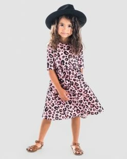 Best Pirce 😉 Rock Your Kid Leopard Faye 👗 Dress - Kids Pink & Multi 🛒