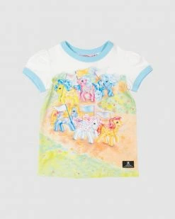 Coupon ✔️ Rock Your Kid Pony March T-Shirt - Babies-Kids Cream 🛒