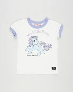 Deals ⭐ Rock Your Kid Blue Belle T-Shirt - Kids Cream 🎁