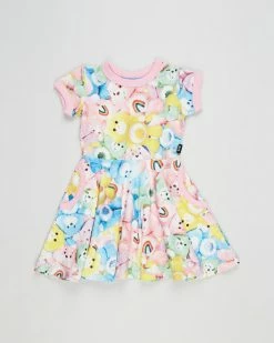 Promo 😀 Rock Your Kid Care Bears Sharing Is Caring Waisted 👗 Dress - Kids Multi ⌛
