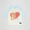 Wholesale 🥰 Rock Your Kid Care Bears From The Heart T-Shirt - Kids Cream & Pale Blue ⌛