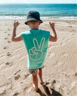 Best reviews of 🤩 Sand N Salt Born Rad Muscle Tank Aqua 🎁