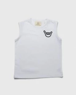 Best Sale ⭐ Sand N Salt Shaka Muscle Tank White 🤩