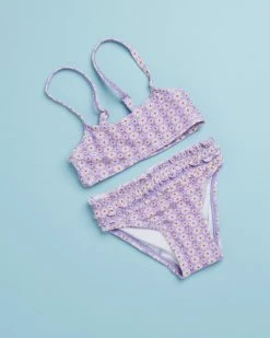 New 😉 Seafolly Ditsy Stripe Ruffle Bikni Set - Babies-Kids Ditsystrip ✨