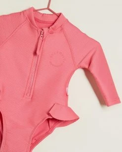 Brand new ✔️ Seafolly Essentials Long Sleeve Paddlesuit - Babies Melon 😉 -Baby Online store http3A2F2Fstatic.theiconic.com .au2Fp2Fseafolly 6753 4467531 3