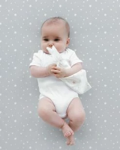 Best reviews of ⭐ Silky Tots Silk Cot Sheet White Stars 🤩