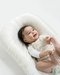 Discount 🎁 Silky Tots Silk Bed Nest/Bassinet Sheet Fawn Terrazzo ✨