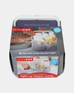 Coupon 🛒 Skip Hop Light Up Nappy Caddy Heather Grey 😉
