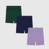 Promo ⭐ Sonnie Orla Bike Shorts 3-Pack Purple / Navy / Forest Green ⭐