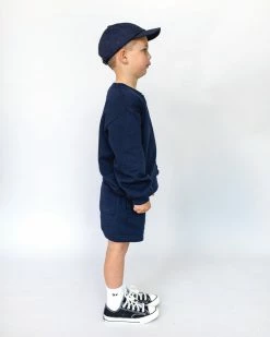 Discount 💯 Sonnie Varsity Crewneck & Earl Sweat Shorts Set Navy 🛒 -Baby Online store http3A2F2Fstatic.theiconic.com .au2Fp2Fsonnie 3875 4073841 6