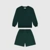 Hot Sale 💯 Sonnie Tama Crewneck & Earl Sweat Shorts Set Forest Green 🥰