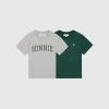 Brand new 🔥 Sonnie Bobby Tee & Varsity Tee 2-Pack Forest Green / Grey Marle ⭐