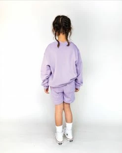 Wholesale 👍 Sonnie Varsity Crewneck & Earl Sweat Shorts Set Purple 👏 -Baby Online store http3A2F2Fstatic.theiconic.com .au2Fp2Fsonnie 9114 5073841 7