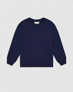 Promo 😍 Sonnie Tama Crewneck Sweatshirt Navy ✔️