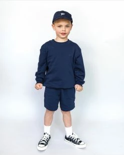 Best Pirce 😉 Sonnie Tama Crewneck & Earl Sweat Shorts Set Navy 🥰 -Baby Online store http3A2F2Fstatic.theiconic.com .au2Fp2Fsonnie 9175 1963841 5