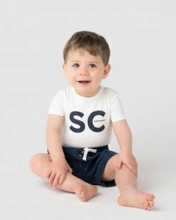 Budget 🤩 Sportscraft Logo Bodysuit - Babies Snow 🥰