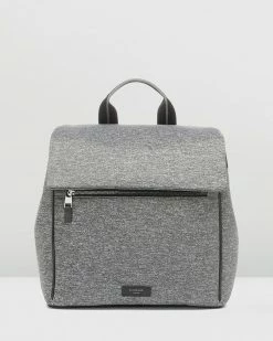 New 😀 Storksak St James 🎒 Backpack Nappy Bag Grey Marl 😍