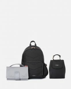 Brand new 😉 Storksak Hero Quilt 🎒 Backpack Nappy Bag Black 🤩