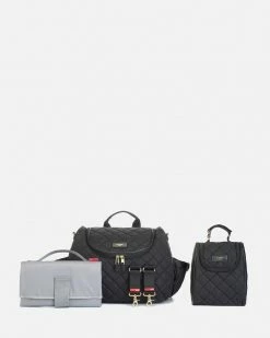 Flash Sale ⌛ Storksak Poppy Quilt Nappy Bag Black ⌛