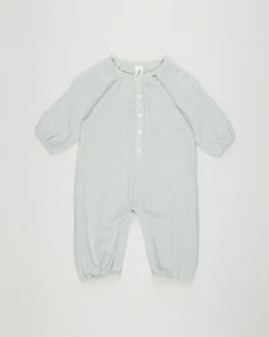 New 😀 SUMMER and STORM LS Cotton Romper - Babies Pastel Green 💯