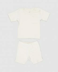 Hot Sale 🔥 SUMMER and STORM Tee & Shorts Set - Babies Natural 🌟