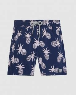 New ✔️ Tom & Teddy Pineapple Boardshorts Shell Pink 🥰