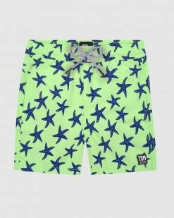 Brand new ✔️ Tom & Teddy Starfish Boardshorts Fresh Green & Blue 💯