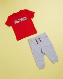 Coupon 👍 Tommy Hilfiger Sweatpants Giftbox - Babies Grey Heather 🧨