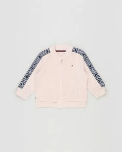 Best reviews of 🔥 Tommy Hilfiger Taped Tracksuit Jacket - Babies Delicate Pink 🔔