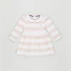 Best Sale 😉 Tommy Hilfiger LS Rugby Stripe 👗 Dress - Babies Delicate Pink 🛒