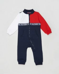 Best deal 🔔 Tommy Hilfiger Colourblock Coverall Giftbox - Babies Twilight Navy ✔️