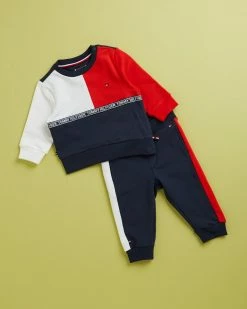 Brand new ⭐ Tommy Hilfiger Colourblock Jogger Set - Babies Twilight Navy 🛒