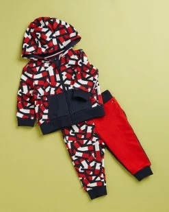 Cheap 🥰 Tommy Hilfiger Flag Hooded Jogger Set - Babies Twilight Navy 🧨