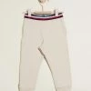 Budget 👏 Tommy Hilfiger Organic Cotton Branded Sweatpants - Babies Smooth Stone 🥰