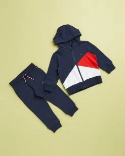 New ✔️ Tommy Hilfiger Colourblock Gift Set - Babies Twilight Navy 🔔