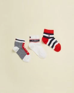 Best Pirce 🎉 Tommy Hilfiger 3-Pack 🧦 Socks Giftbox - Babies Tommy Original 🔔