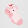 Promo ✔️ Tommy Hilfiger Tommy Wording 🧦 Socks 2-Pack - Babies Pink Combo ⌛