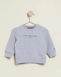 Buy ⭐ Tommy Hilfiger Essential Sweatshirt - Babies Grey Heather ⌛