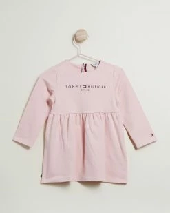 Best reviews of 🔥 Tommy Hilfiger Long Sleeve Essential 👗 Dress - Babies Delicate Pink 💯
