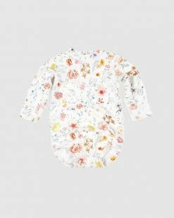 Best Sale ✨ Toshi Long Sleeve Swim Onesie - Babies Secret Garden Lilly 🤩