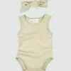 Cheapest 🧨 Toshi Organic Singlet Onesie & Headband Set - Babies Thyme 👍