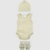 Deals 🔔 Toshi Organic Onesie Singlet, Beanie & Booties Set - Babies Thyme 💯
