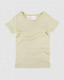 New 🎁 Toshi Dreamtime Organic Short Sleeve Tee - Babies Thyme 🔔