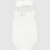 Flash Sale ✔️ Toshi Organic Singlet Onesie & Headband Set - Babies Cream ✨